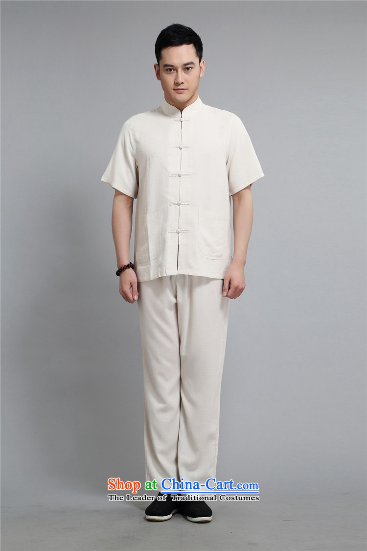 Kanaguri mouse spring China wind men Tang dynasty long-sleeved kit of older persons in the summer spring Chinese men kit beige XXL picture, prices, brand platters! The elections are supplied in the national character of distribution, so action, buy now enjoy more preferential! As soon as possible.