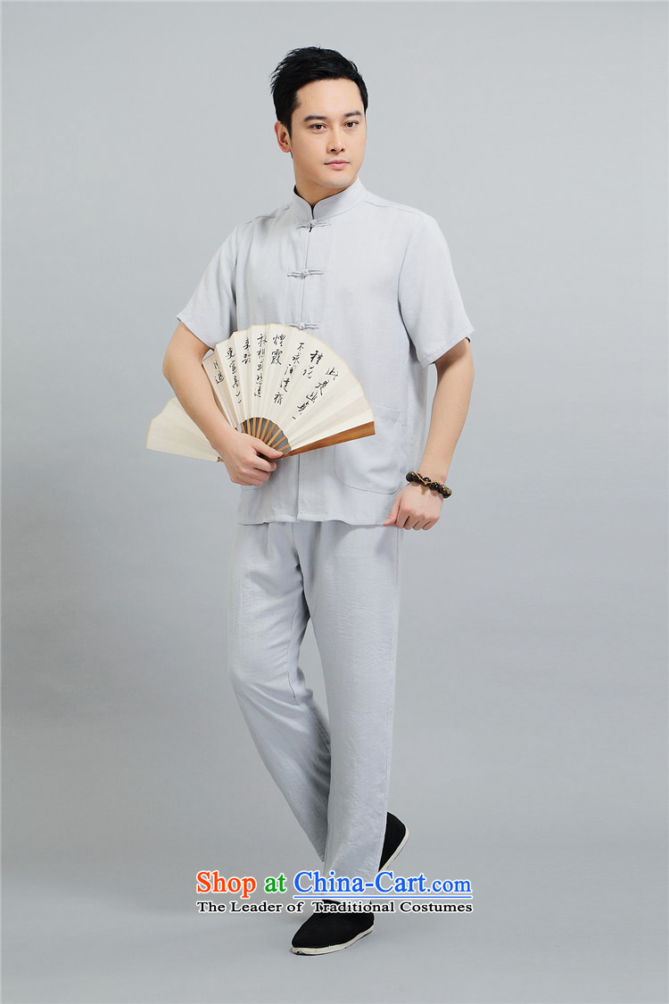 Kanaguri mouse spring China wind men Tang dynasty long-sleeved kit of older persons in the summer spring Chinese men kit beige XXL picture, prices, brand platters! The elections are supplied in the national character of distribution, so action, buy now enjoy more preferential! As soon as possible.