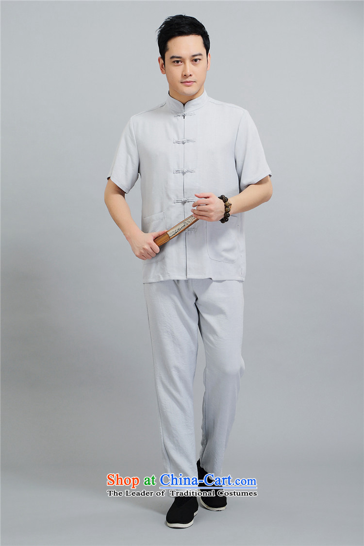 Rollet HIV Tang dynasty in the number of older men and short-sleeve kit Mr Ronald Tang dynasty short-sleeved kit of older persons for summer China wind White XL Photo, prices, brand platters! The elections are supplied in the national character of distribution, so action, buy now enjoy more preferential! As soon as possible.