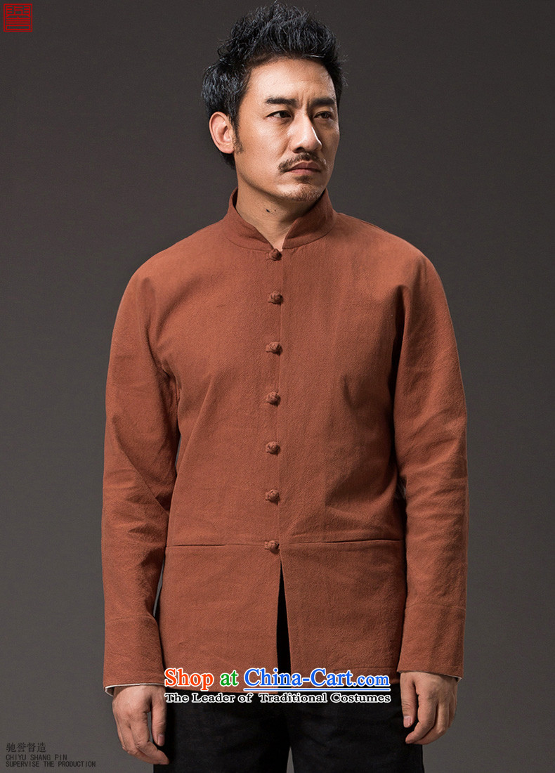  The spring and autumn of 2015, renowned Tang Dynasty men linen solid color long-sleeved loose China wind men's jackets and disc buttoned, ethnic blue L picture, prices, brand platters! The elections are supplied in the national character of distribution, so action, buy now enjoy more preferential! As soon as possible.
