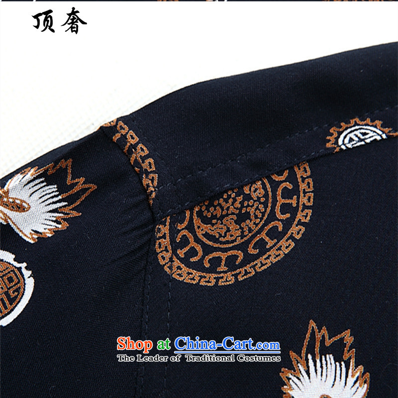 Top Luxury China wind summer T-shirts in Tang older large leisure shirt middle-aged men Tang dynasty short-sleeved men loose clothing exercise clothing Father Kim Ho 165, and replace the top luxury shopping on the Internet has been pressed.