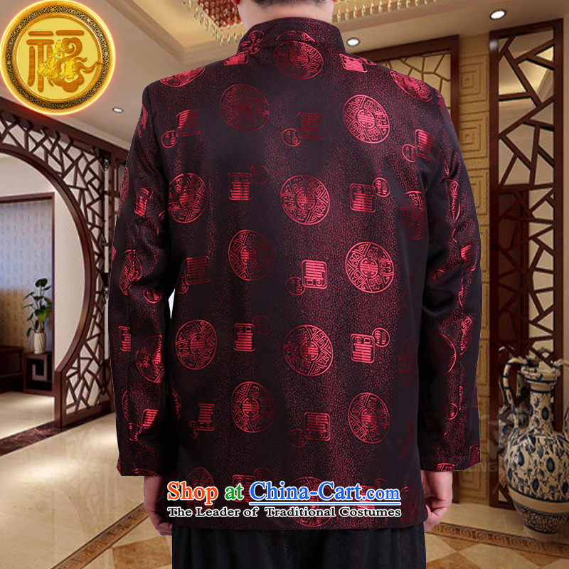 Mr Tang Dynasty poem federation male long-sleeved 2015 New China wind spring and autumn in consultations over the life of older birthday wearing Chinese father jackets red 185, Federation (lianbangbos Boris poem) , , , shopping on the Internet