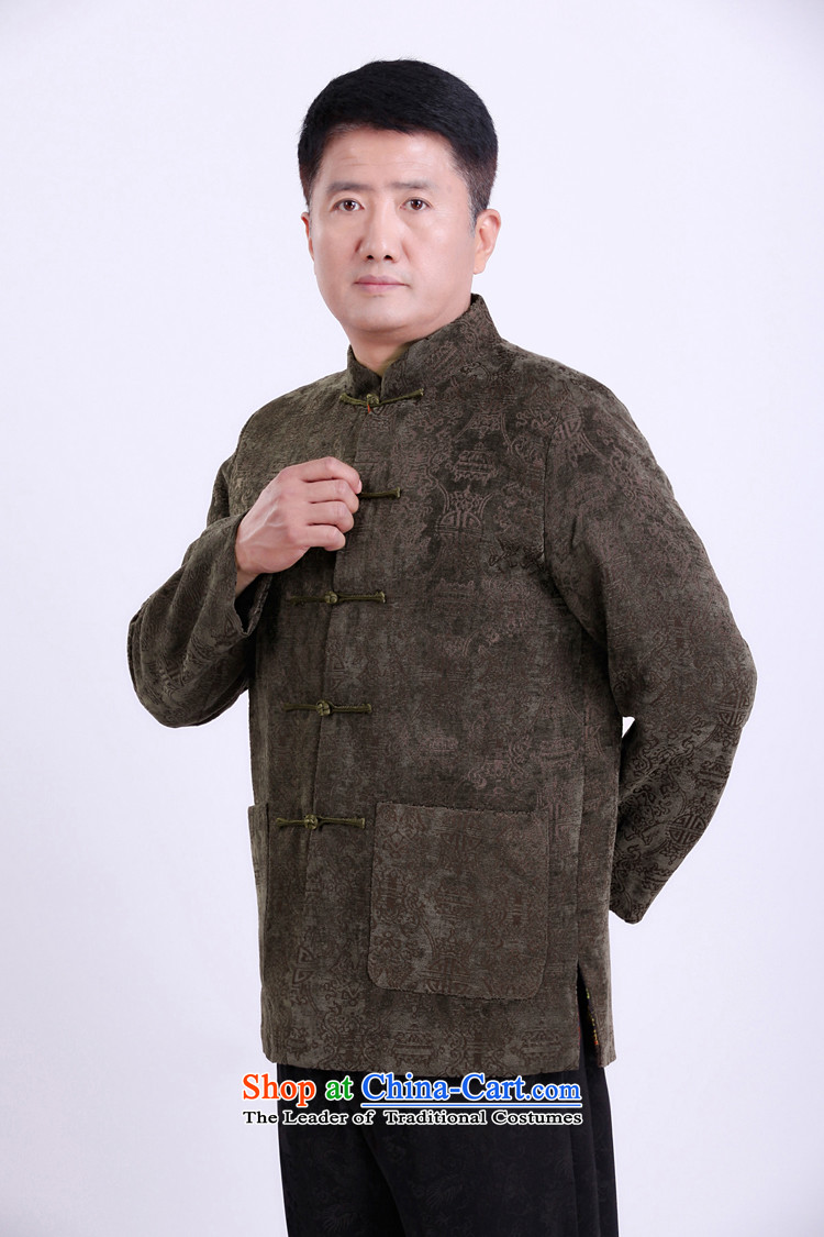 Mr Sze Chun Tang Federation replacing men long-sleeved 2015 new high-end scouring pads in the consultations the sushi clothing birthday older Chinese father jackets Green 175 pictures, prices, brand platters! The elections are supplied in the national character of distribution, so action, buy now enjoy more preferential! As soon as possible.
