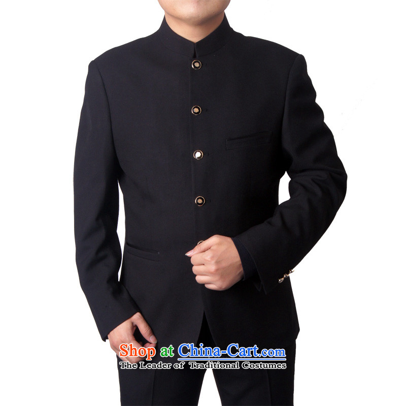 Mr Rafael Hui business and leisure British Men's Mock-Neck Chinese tunic of Sau San Chinese boxed sets of middle-aged men and suits father wedding-dress 665 Black 160 young Shi (sureyou) , , , shopping on the Internet