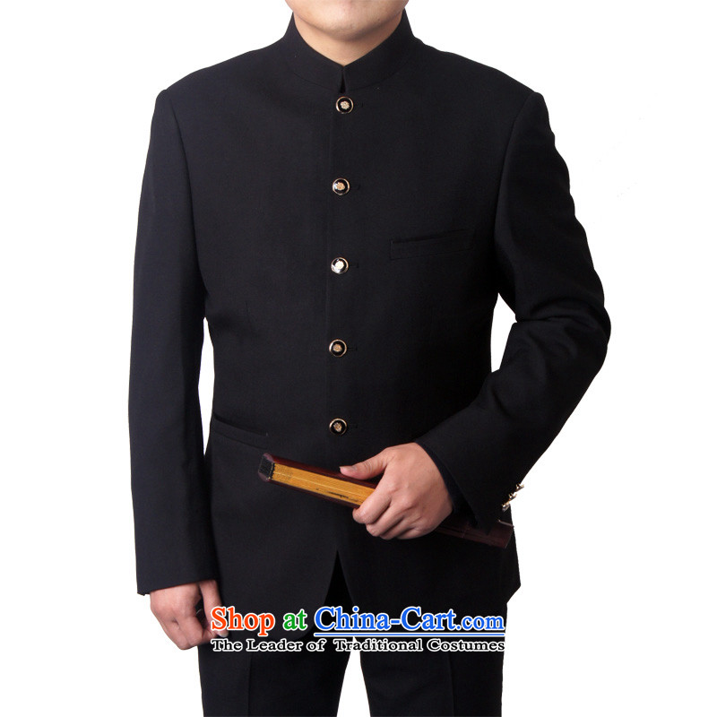 Mr Rafael Hui business and leisure British Men's Mock-Neck Chinese tunic of Sau San Chinese boxed sets of middle-aged men and suits father wedding-dress 665 Black 160 young Shi (sureyou) , , , shopping on the Internet