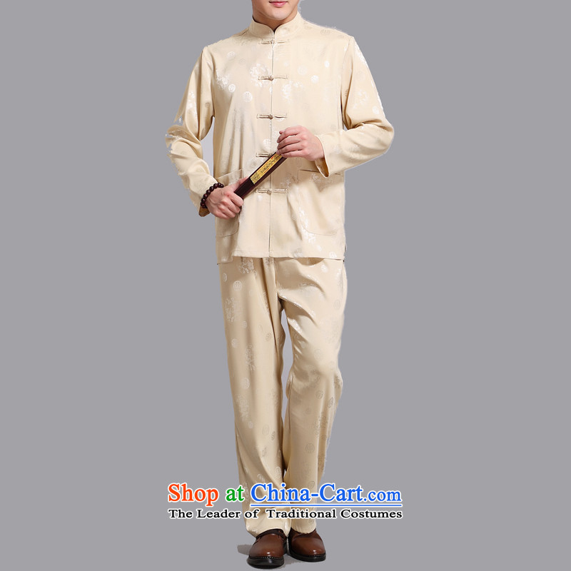 Kanaguri mouse men Tang Dynasty Package in the summer of older men in spring and autumn Tang dynasty boxed long-sleeved national costumes Chinese grandfather replacing gold XL, mouse (JINLISHU KANAGURI) , , , shopping on the Internet