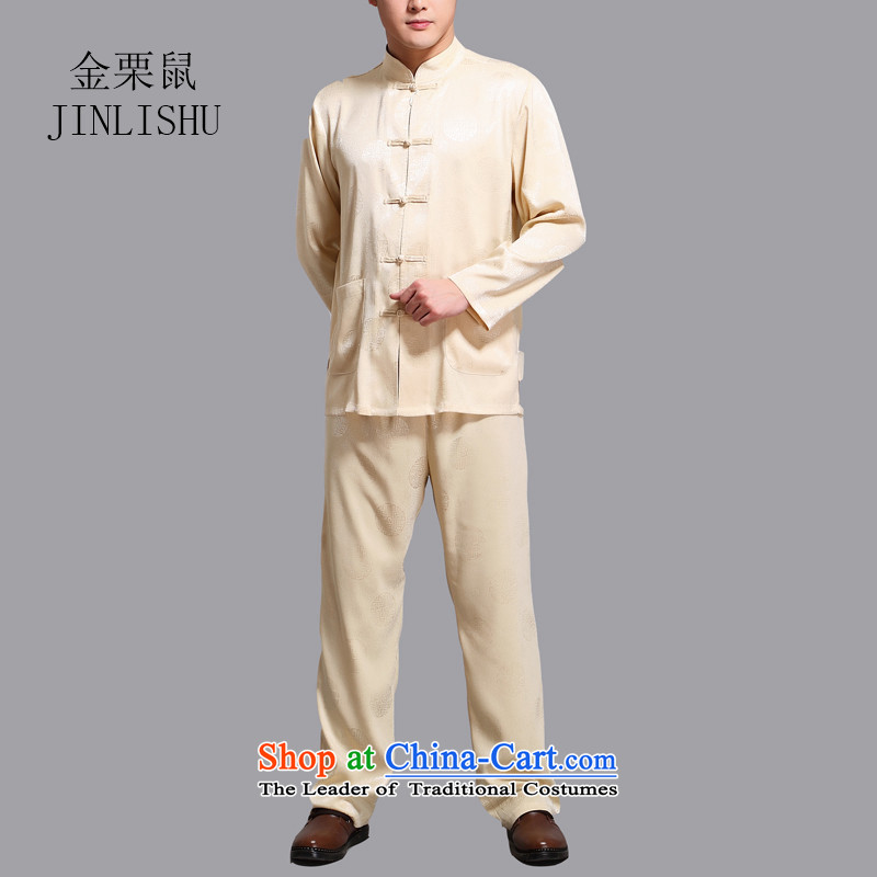 Kanaguri mouse men summer long-sleeved Tang Dynasty Package national costumes father Boxed Kit Gold XXXL