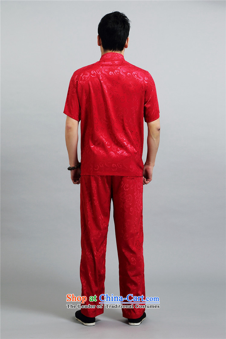 Kanaguri Mouse China wind men in Tang Tang dynasty older men and short-sleeve kit for larger elderly men summer red L picture, prices, brand platters! The elections are supplied in the national character of distribution, so action, buy now enjoy more preferential! As soon as possible.