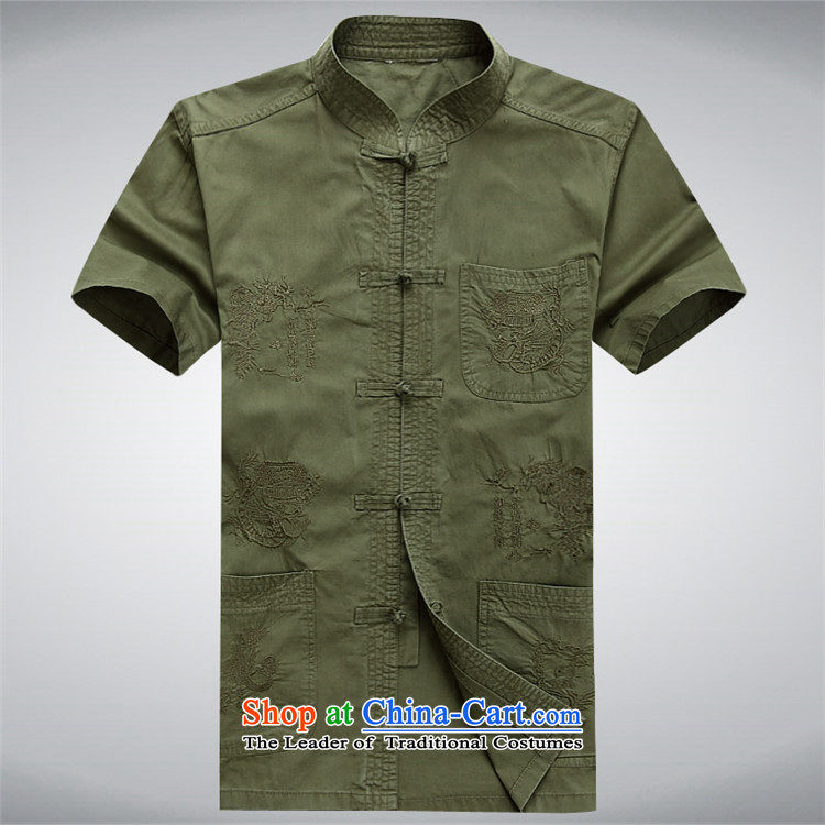 Rollet HIV Tang dynasty in the number of older men and short-sleeved T-shirt exercise clothing cotton father jackets cardigan dark green M picture, prices, brand platters! The elections are supplied in the national character of distribution, so action, buy now enjoy more preferential! As soon as possible.