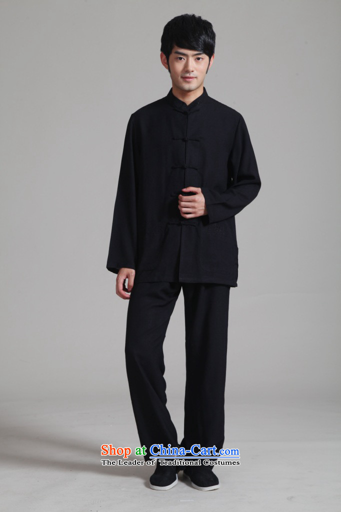 On optimizing ipo men Tang dynasty long-sleeved Kit Mock-Neck Shirt cotton linen kung fu tai chi Services - 1 black L picture, prices, brand platters! The elections are supplied in the national character of distribution, so action, buy now enjoy more preferential! As soon as possible.