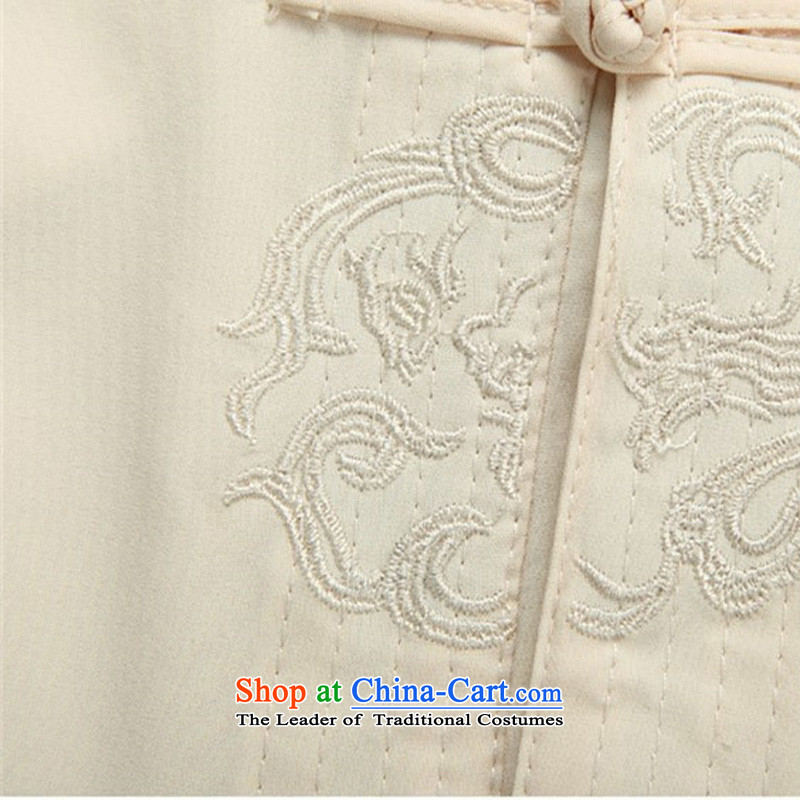 Hiv Rollet men short-sleeved T-shirt kit male summer cotton Tang dynasty short-sleeved shirt increase male White Kit , L, HIV (AICAROLINA ROLLET) , , , shopping on the Internet