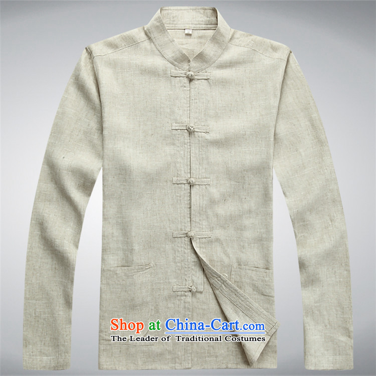 Kanaguri mouse spring China wind men linen Tang dynasty long-sleeved kit of older persons in the summer spring Chinese men beige kit XXL picture, prices, brand platters! The elections are supplied in the national character of distribution, so action, buy now enjoy more preferential! As soon as possible.