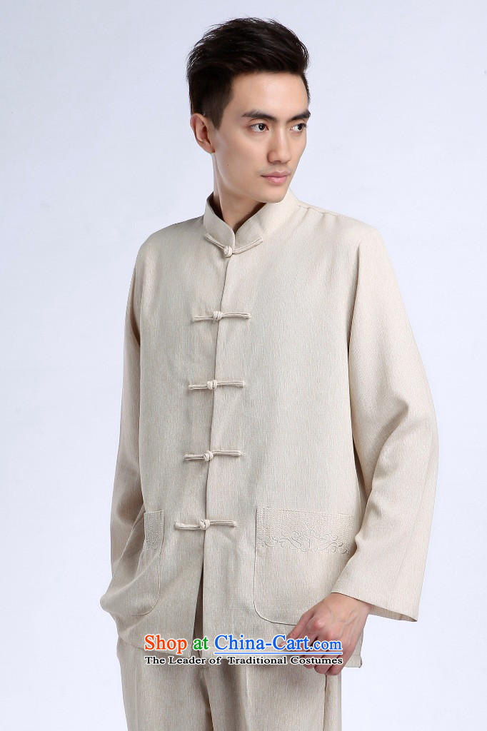 Shanghai Tang dynasty options to optimize long-sleeve sweater Men's Mock-Neck cotton linen Tang Dynasty Package kung fu tai chi service kit shirt - 1) Kit L picture, prices, brand platters! The elections are supplied in the national character of distribution, so action, buy now enjoy more preferential! As soon as possible.