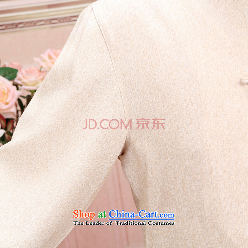 To Jing Ge older men and women Tang dynasty taxi couples with the spring and fall long-sleeved jacket cotton Linen Pants Shirts Kit men m White Kit XXXL, intended Jing Ge , , , shopping on the Internet