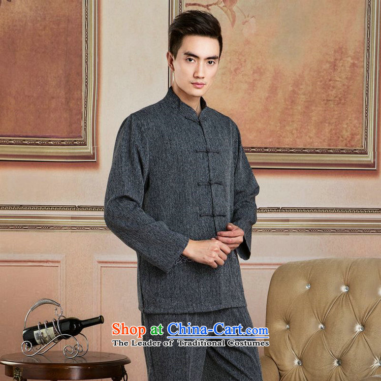 Ms Au King Mansion to Tang dynasty men long-sleeved sweater cotton linen collar Tang dynasty kung fu tai chi Services - 2) Netherlands shirt XXL picture, prices, brand platters! The elections are supplied in the national character of distribution, so action, buy now enjoy more preferential! As soon as possible.