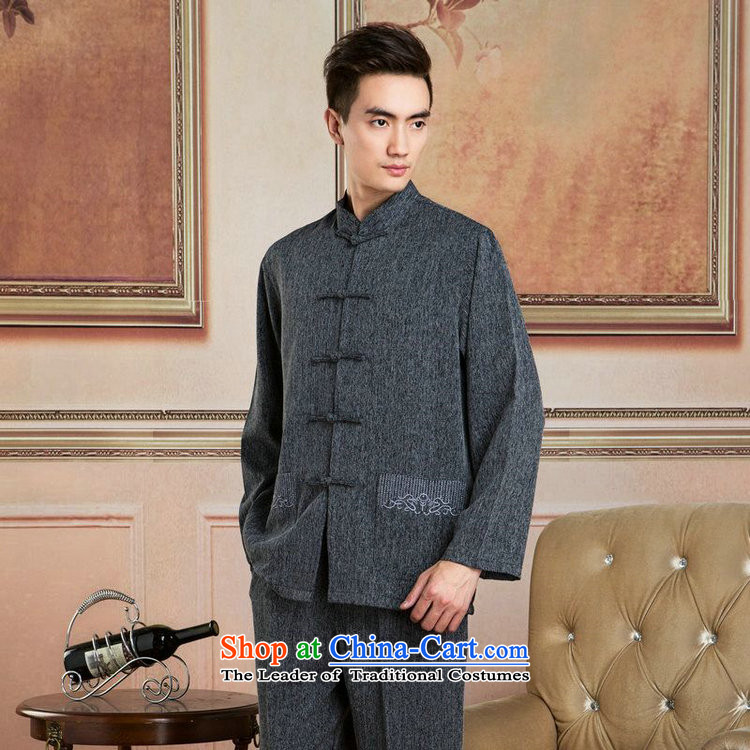 Ms Au King Mansion to Tang dynasty men long-sleeved sweater cotton linen collar Tang dynasty kung fu tai chi Services - 2) Netherlands shirt XXL picture, prices, brand platters! The elections are supplied in the national character of distribution, so action, buy now enjoy more preferential! As soon as possible.
