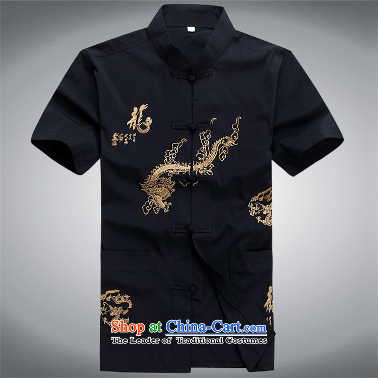 Rollet summer of HIV Tang dynasty in older men Tang Kit Casual relaxd large short-sleeved blue replace DAD package XL Photo, prices, brand platters! The elections are supplied in the national character of distribution, so action, buy now enjoy more preferential! As soon as possible.