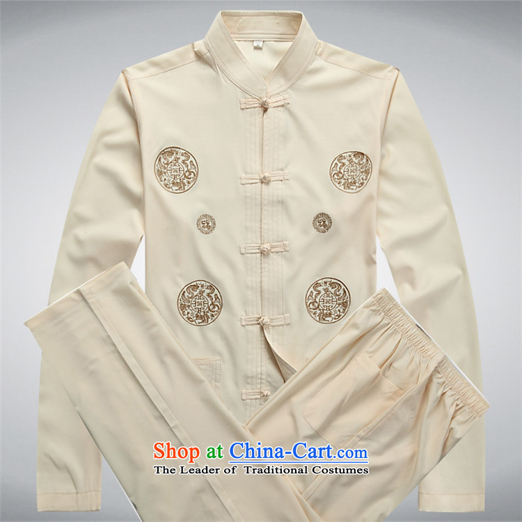 Kanaguri mouse in the spring and summer months older men long-sleeved Tang Dynasty Chinese ethnic men Tang Dynasty Package white shirt XXL picture, prices, brand platters! The elections are supplied in the national character of distribution, so action, buy now enjoy more preferential! As soon as possible.