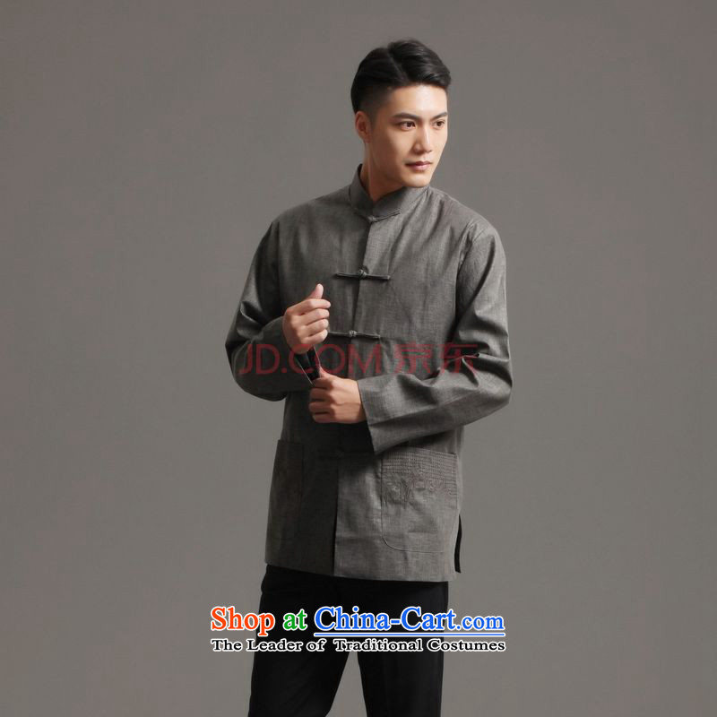 Ms Au King Mansion to Tang dynasty 2015 men's long-sleeved sweater collar ethnic Han-tang - 3) , L' Jing Ge , , , shopping on the Internet