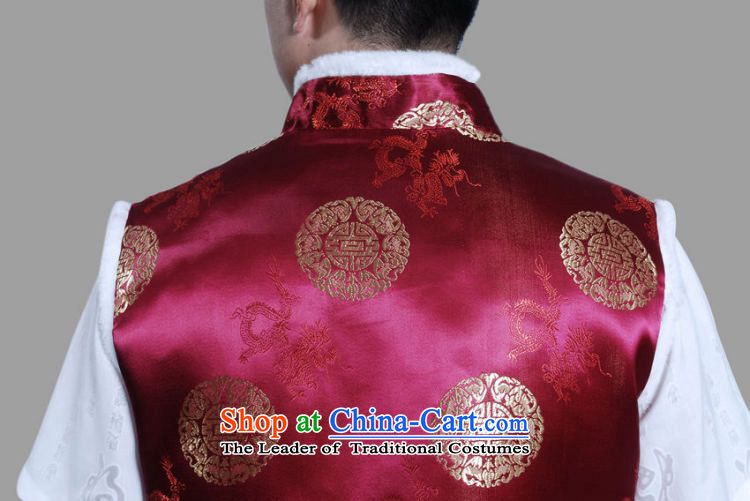 Ms Au King Mansion to 2015 New Men Tang blouses men's plus cotton vest -C wine red L picture, prices, brand platters! The elections are supplied in the national character of distribution, so action, buy now enjoy more preferential! As soon as possible.
