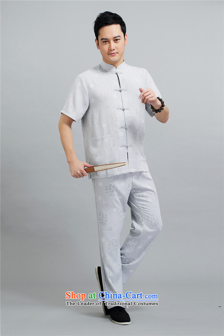 Hiv Rollet men summer short-sleeved Tang dynasty collar disc detained national costumes father boxed kit White XL Photo, prices, brand platters! The elections are supplied in the national character of distribution, so action, buy now enjoy more preferential! As soon as possible.