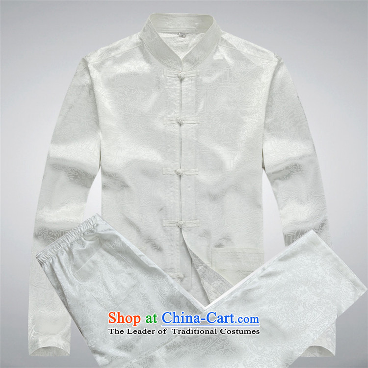 Kanaguri mouse in spring and summer new elderly men long-sleeved Tang Dynasty Package Install spring and summer load father men of ethnic Han-white kit M picture, prices, brand platters! The elections are supplied in the national character of distribution, so action, buy now enjoy more preferential! As soon as possible.