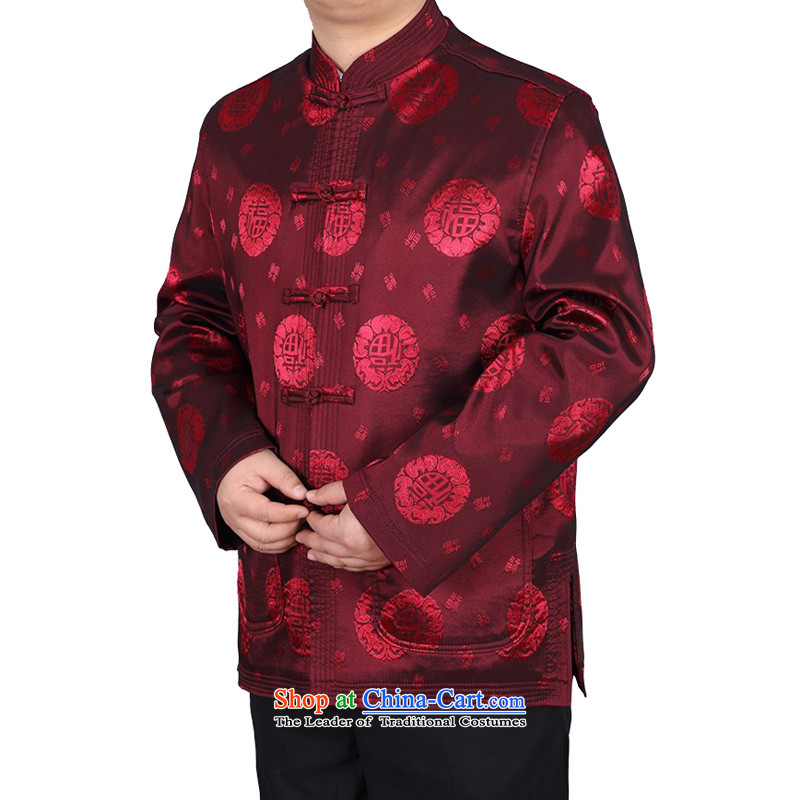 Hiv Rollet men Tang Dynasty Package in the summer of Tang Dynasty older men and a long-sleeved national costumes chinese red XXXL, grandpa HIV ROLLET (AICAROLINA) , , , shopping on the Internet
