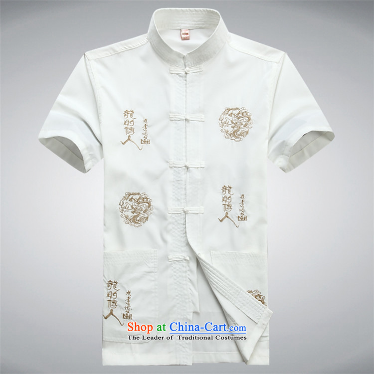 Hiv Rollet new short-sleeved Tang Dynasty Package in older men casual summer Chinese clothing elderly ethnic Tibetan blue kit M picture, prices, brand platters! The elections are supplied in the national character of distribution, so action, buy now enjoy more preferential! As soon as possible.