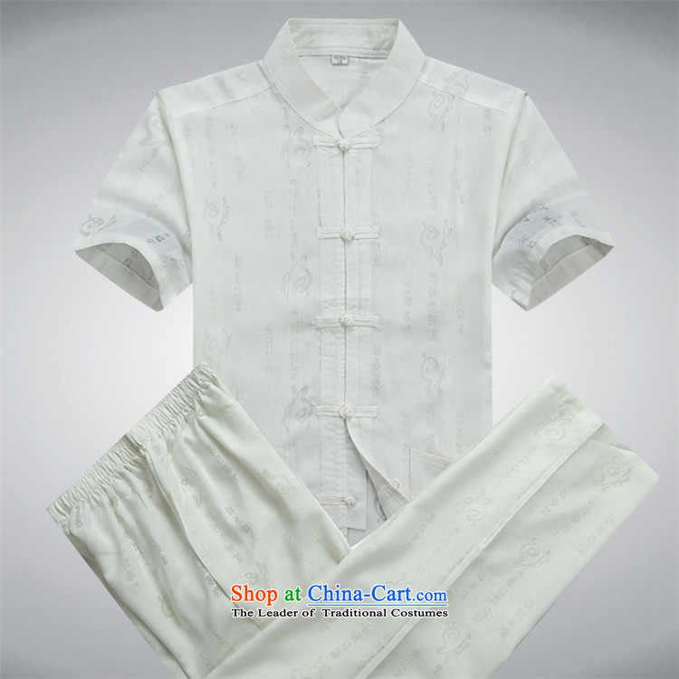 Rollet HIV from older men Tang dynasty summer short-sleeved T-shirt large retro-Tang dynasty men detained cotton linen short-sleeved white shirts kit XXL picture, prices, brand platters! The elections are supplied in the national character of distribution, so action, buy now enjoy more preferential! As soon as possible.
