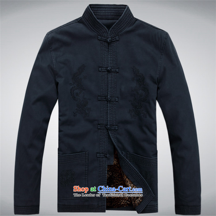 Hiv Rollet men Tang long-sleeved jacket of older persons in the Chinese men's spring outfits thick coat male Dark Blue M picture, prices, brand platters! The elections are supplied in the national character of distribution, so action, buy now enjoy more preferential! As soon as possible.