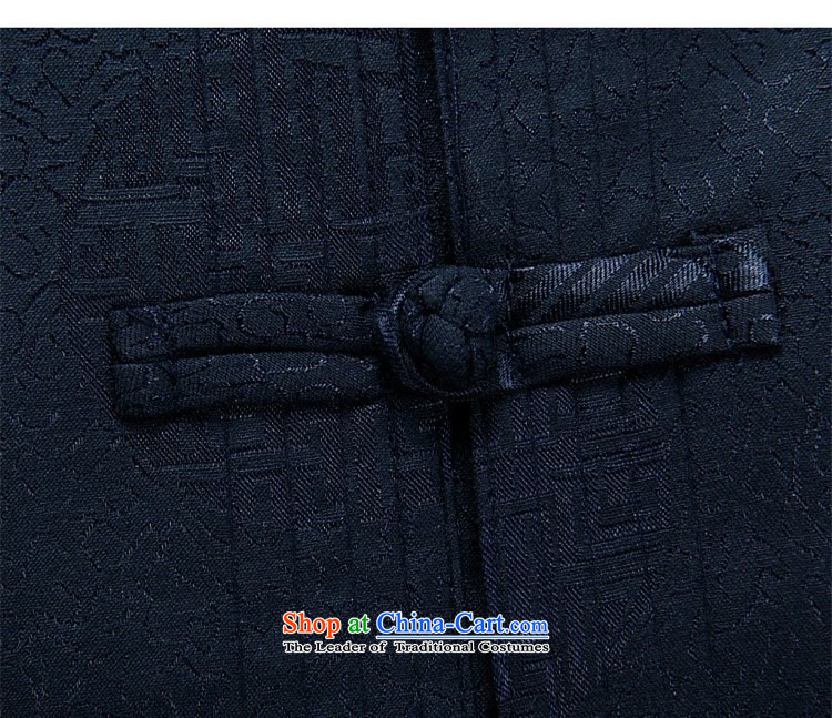 Hiv Rollet elderly men loaded autumn clothes older persons Tang Jacket coat Chinese Disc port dark blue XXXL picture, prices, brand platters! The elections are supplied in the national character of distribution, so action, buy now enjoy more preferential! As soon as possible.