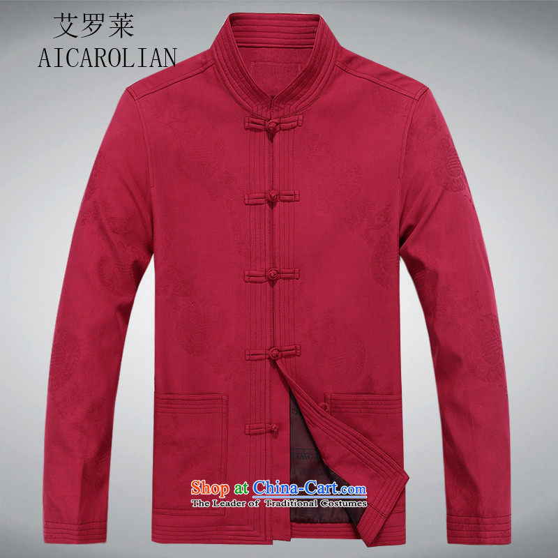 Hiv Rollet of older persons in the Tang Dynasty Chinese set long-sleeved men casual fall New Red Kit , L, HIV (AICAROLINA ROLLET) , , , shopping on the Internet