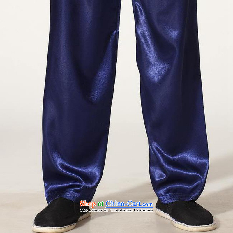 In accordance with the new fuser daily improved Chinese collar single row tie long-sleeved shirt Tang Dynasty Package and the services of the Netherlands LGD/M3012# kung fu blue , L, in accordance with the fuser has been pressed shopping on the Internet