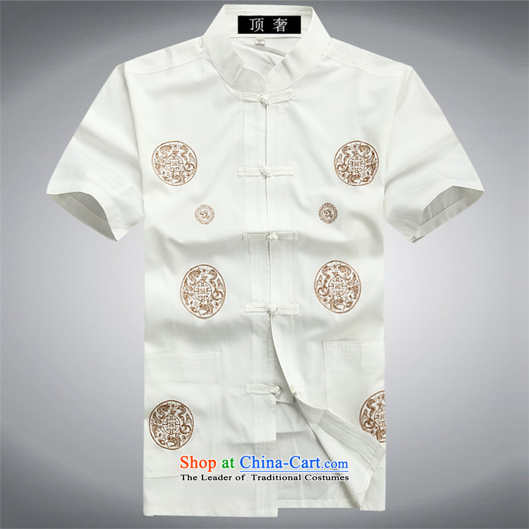Top Luxury men Tang Dynasty Package Short-Sleeve Men of older persons in the new summer load Tang Tang dynasty short-sleeved T-shirt and summer national costumes and China wind shirt Short-Sleeve Men Red Kit Plus Yi 185 pictures pants, prices, brand platters! The elections are supplied in the national character of distribution, so action, buy now enjoy more preferential! As soon as possible.