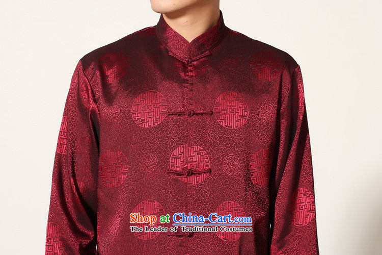 In accordance with the stylish new fuser men China wind improved direct a grain of deduction badges of long-sleeved shirt casual pants Tang Dynasty Package Sanshou LGD/M0049# services -A black L picture, prices, brand platters! The elections are supplied in the national character of distribution, so action, buy now enjoy more preferential! As soon as possible.
