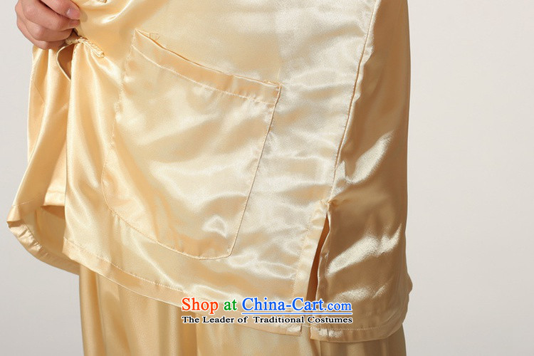 In accordance with the fuser trendy new) older men Chinese clothing Tang Dynasty Package kung fu tai chi kit shirt sanshou Lgd/m0048# Services -D GOLD XL Photo, prices, brand platters! The elections are supplied in the national character of distribution, so action, buy now enjoy more preferential! As soon as possible.