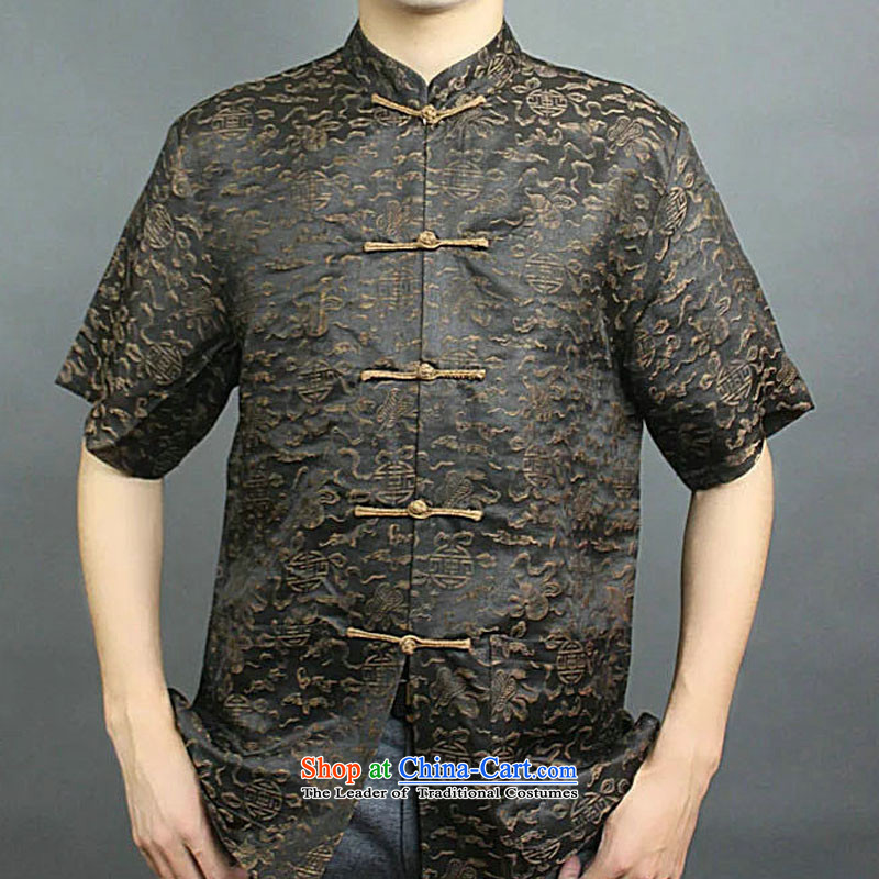 Boris poem federation short-sleeved Tang dynasty male 2015 New China wind in Tang Dynasty herbs extract older cloud of incense yarn with high end of the father of silk Tang packaged coffee 180, Federation (lianbangbos Boris poem) , , , shopping on the Int