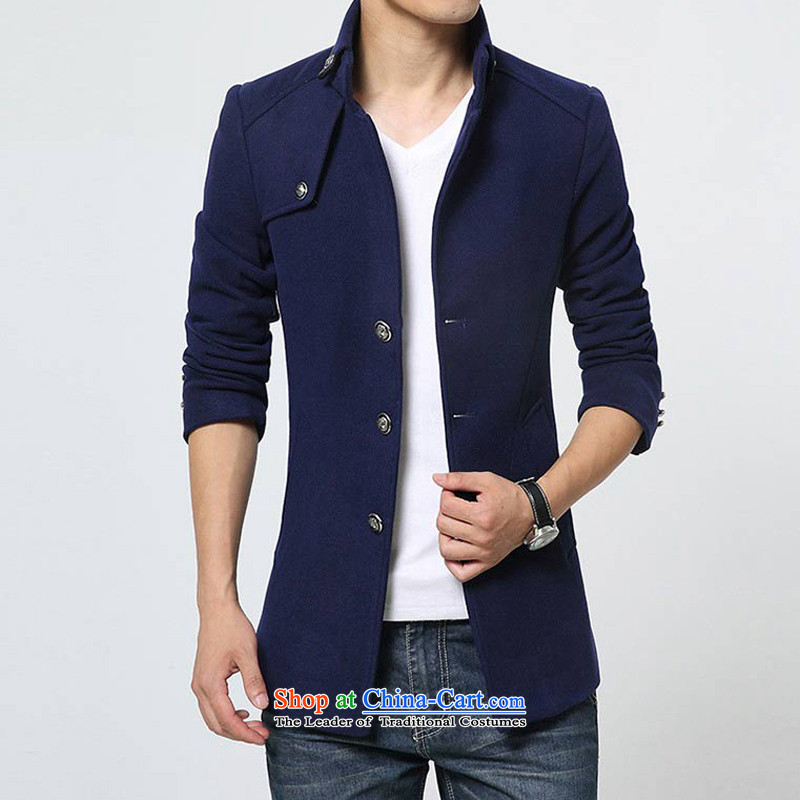 Korean Men's Mock-Neck Stylish coat 8915 Blue M happy Ka Man , , , shopping on the Internet