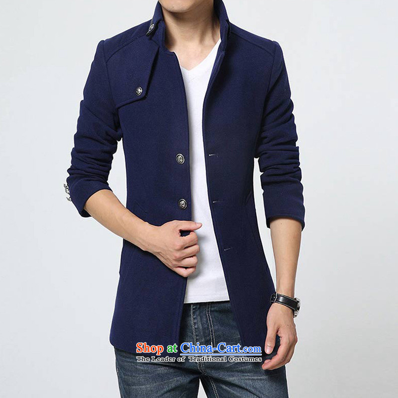 Korean Men's Mock-Neck Stylish coat 8915 Blue M happy Ka Man , , , shopping on the Internet