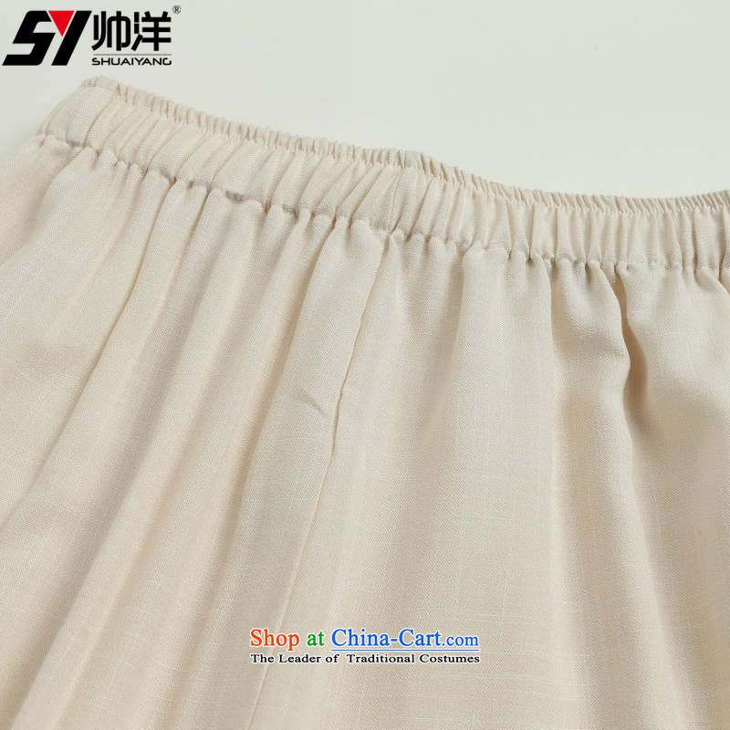 The new 2015 Yang cool summer men Tang pants China Wind Pants slim breathable Chinese male m Yellow 42/180, SHUAIYANG Yang (Shuai) , , , shopping on the Internet