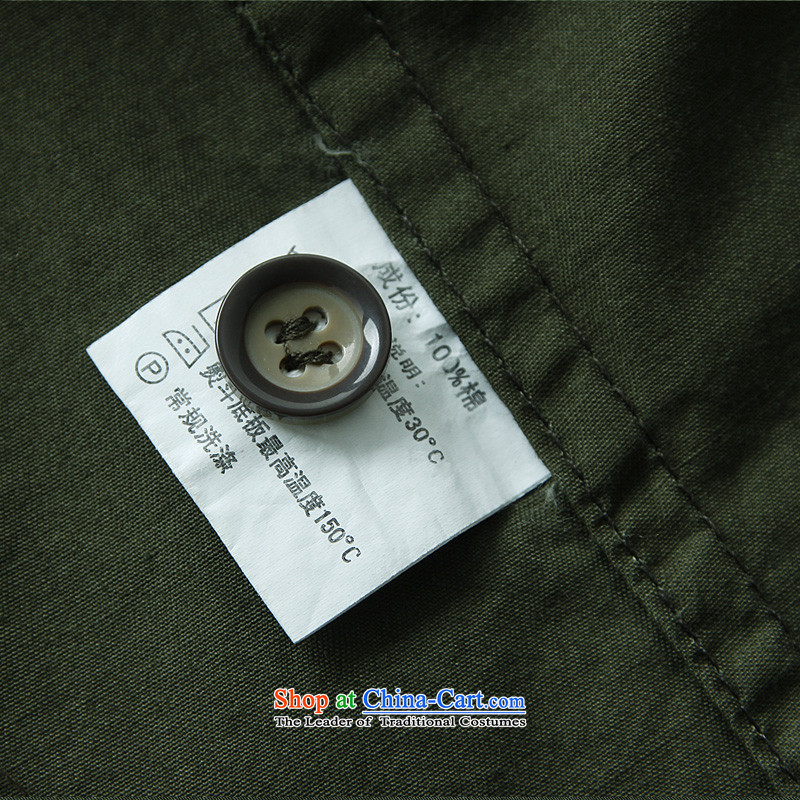 The new 2015 Shield Roma men lapel summer leisure washable shirt D5831 KHAKI XL, jeep shield shopping on the Internet has been pressed.