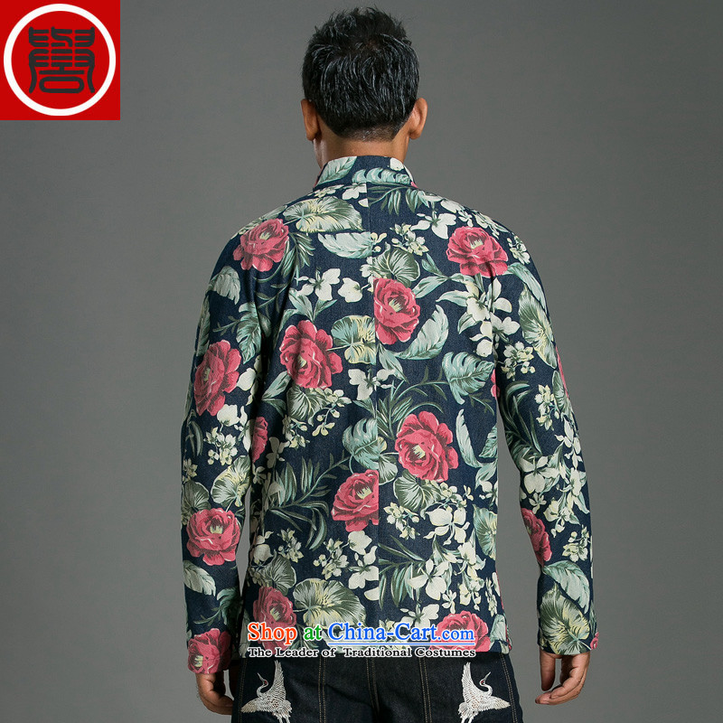 Renowned China wind suit Male clip stylish disc stamp decorated in stylish personality Tang saika jacket suit (Global 2 jumbo), renowned (CHIYU) , , , shopping on the Internet