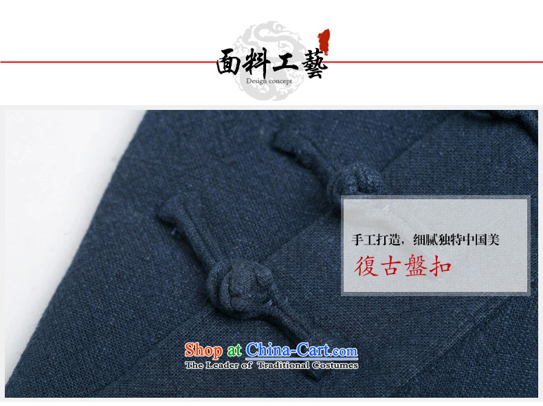 Renowned China wind autumn and winter men cotton linen Tang dynasty long-sleeved improved Han-spiritual services need to come to grips loose ball-T-shirt Chinese Disc detained Blue jumbo XXL picture, prices, brand platters! The elections are supplied in the national character of distribution, so action, buy now enjoy more preferential! As soon as possible.