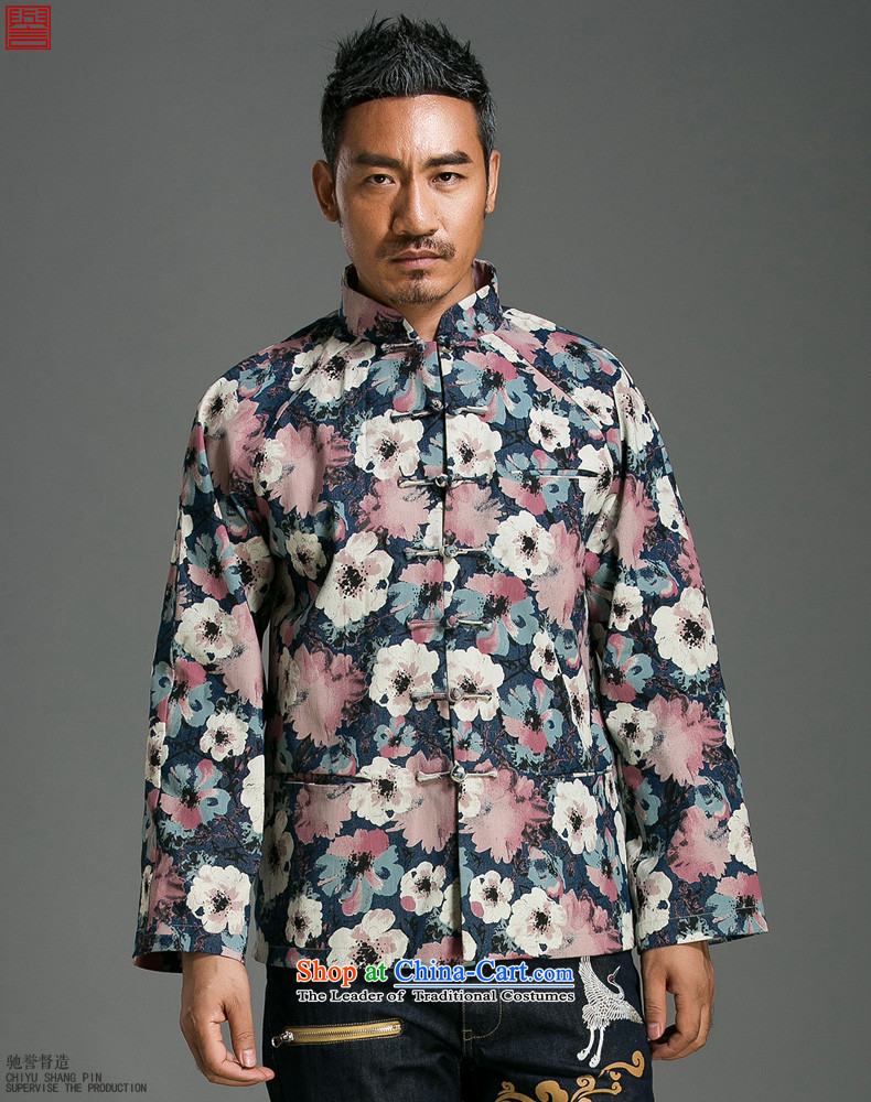 Renowned China wind suit male stylish decorated in stamp Tang long-sleeved collar disc detained during the spring and autumn jacket abounds Chinese improved jumbo XXL picture, prices, brand platters! The elections are supplied in the national character of distribution, so action, buy now enjoy more preferential! As soon as possible.