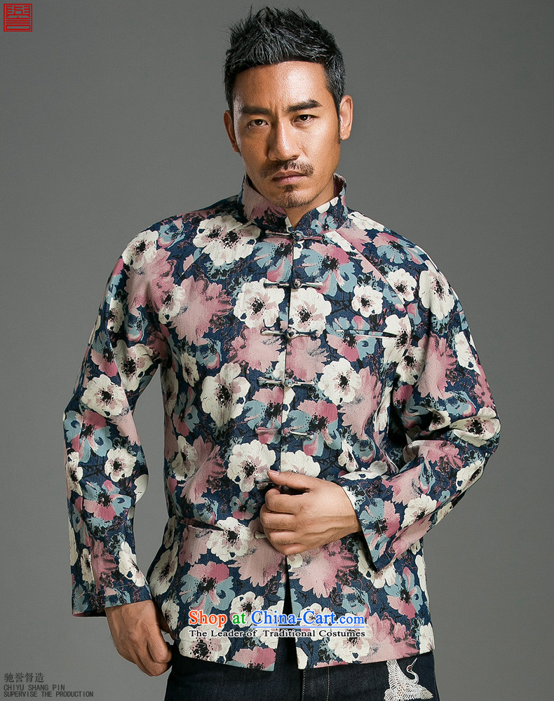 Renowned China wind suit male stylish decorated in stamp Tang long-sleeved collar disc detained during the spring and autumn jacket abounds Chinese improved jumbo XXL picture, prices, brand platters! The elections are supplied in the national character of distribution, so action, buy now enjoy more preferential! As soon as possible.