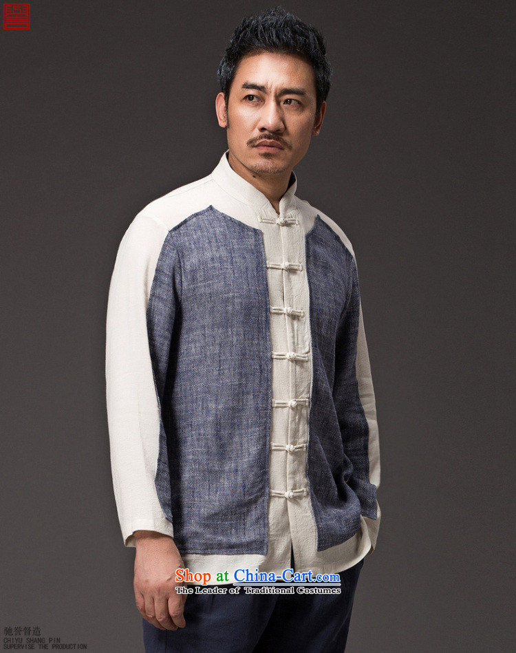 Renowned China wind Cheongsams Men long-sleeved shirt Sau San Chinese linen Men's Shirt clip and the Spring and Autumn period is light gray T-shirt, pictures, prices, (3XL) brand platters! The elections are supplied in the national character of distribution, so action, buy now enjoy more preferential! As soon as possible.