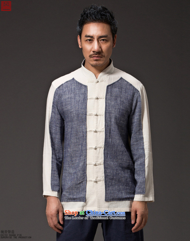 Renowned China wind Cheongsams Men long-sleeved shirt Sau San Chinese linen Men's Shirt clip and the Spring and Autumn period is light gray T-shirt, pictures, prices, (3XL) brand platters! The elections are supplied in the national character of distribution, so action, buy now enjoy more preferential! As soon as possible.