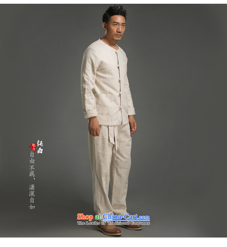 Renowned China wind men's shirts Long-Sleeve Shirt Kung Fu Man Kit Chinese round-neck collar cotton linen Sau San simplicity of ethnic bourdeaux kit XXXL picture, prices, brand platters! The elections are supplied in the national character of distribution, so action, buy now enjoy more preferential! As soon as possible.