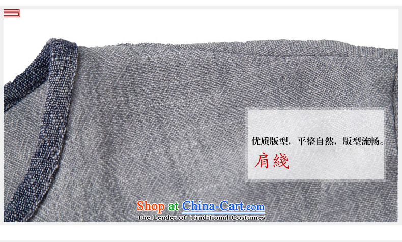 Renowned China wind spring men cotton linen Tang Dynasty Han-ball-improved long-sleeved clothing loose swashplate buttoned, light gray jumbo (2XL) picture, prices, brand platters! The elections are supplied in the national character of distribution, so action, buy now enjoy more preferential! As soon as possible.