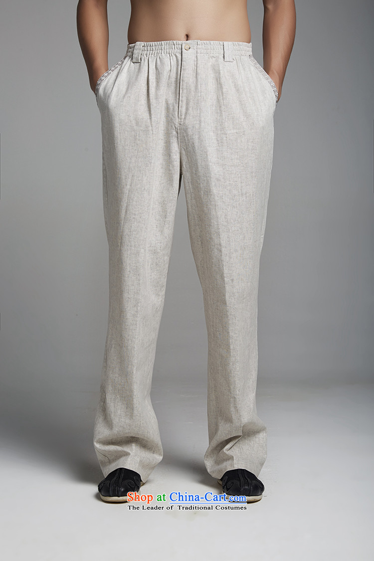 De Fudo Atsuyuki 2015 new spring and fall cotton linen Tang dynasty men casual pants elastic waist men's trousers, Straight Legged pants breathable Chinese clothing XXXL their Picture Card, prices, brand platters! The elections are supplied in the national character of distribution, so action, buy now enjoy more preferential! As soon as possible.